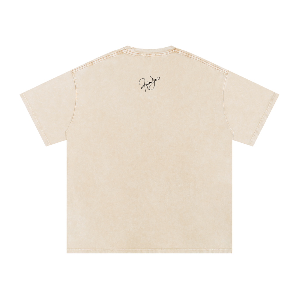 Snow Washed Oversized Cotton T-Shirt - The Commander