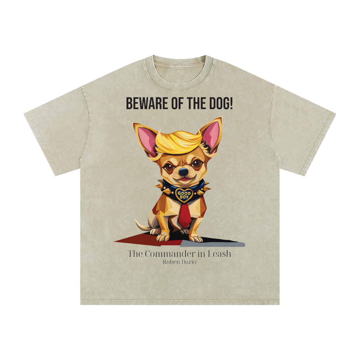 Snow Washed Oversized Cotton T-Shirt - The Commander