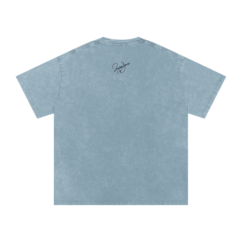 Snow Washed Oversized Cotton T-Shirt - The Commander