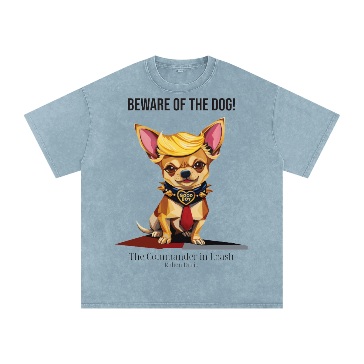 Snow Washed Oversized Cotton T-Shirt - The Commander