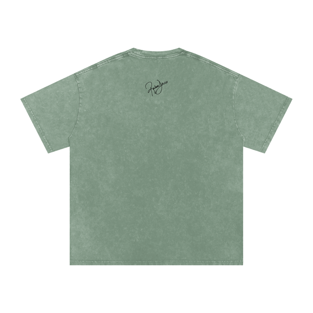 Snow Washed Oversized Cotton T-Shirt - The Commander