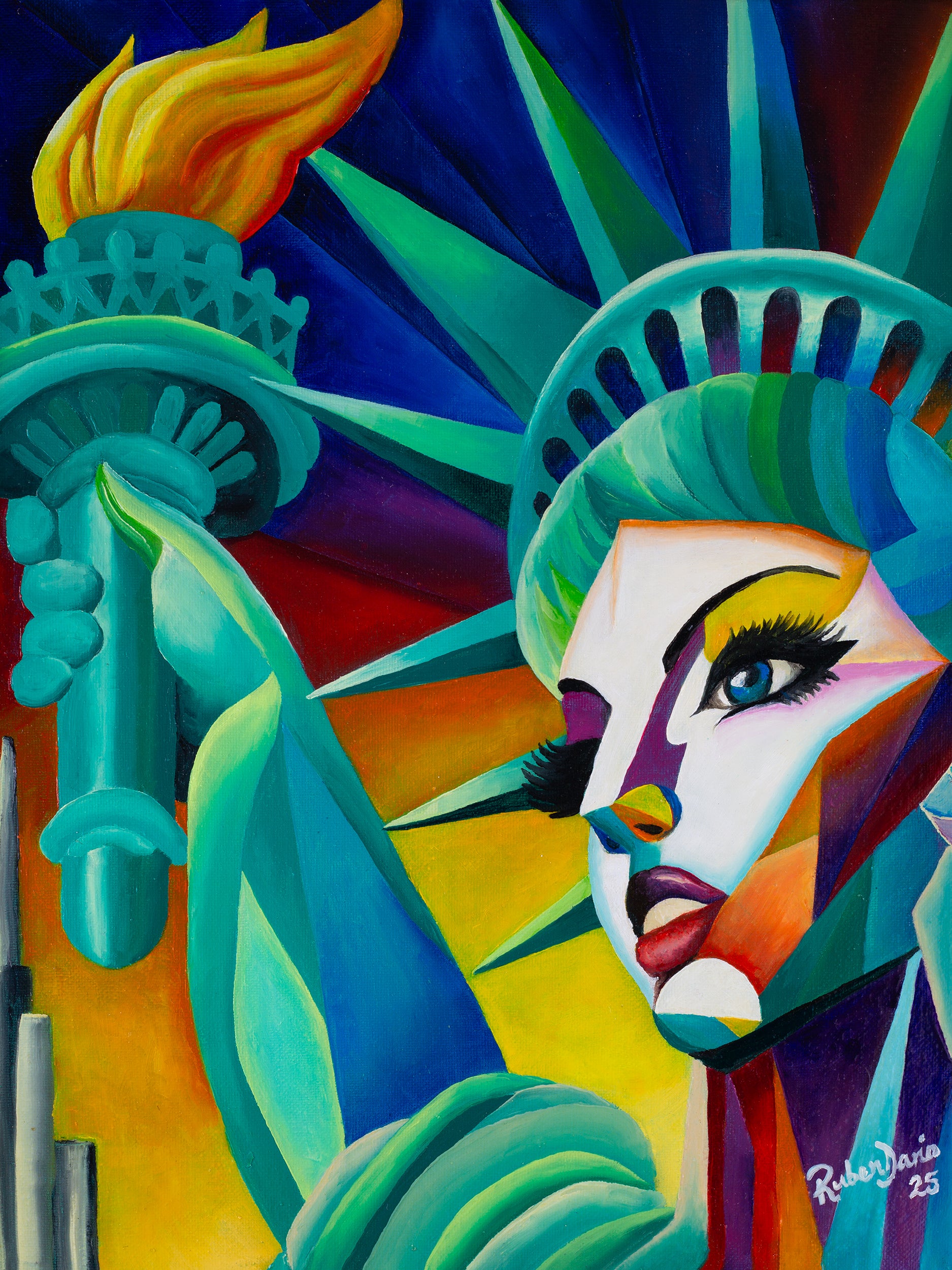 Miss Libby Lumiere - 12 x 16" oil on canvas