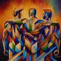 Together We Stand - 36 x 36" - oil on canvas