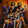 Les Demoiselles De Notre Temps - 36 x 36" - oil on canvas