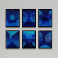 THRESHOLDS - Set of 6 framed pieces 12"x16" - oil on canvas