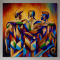 Together We Stand - 36 x 36" - oil on canvas