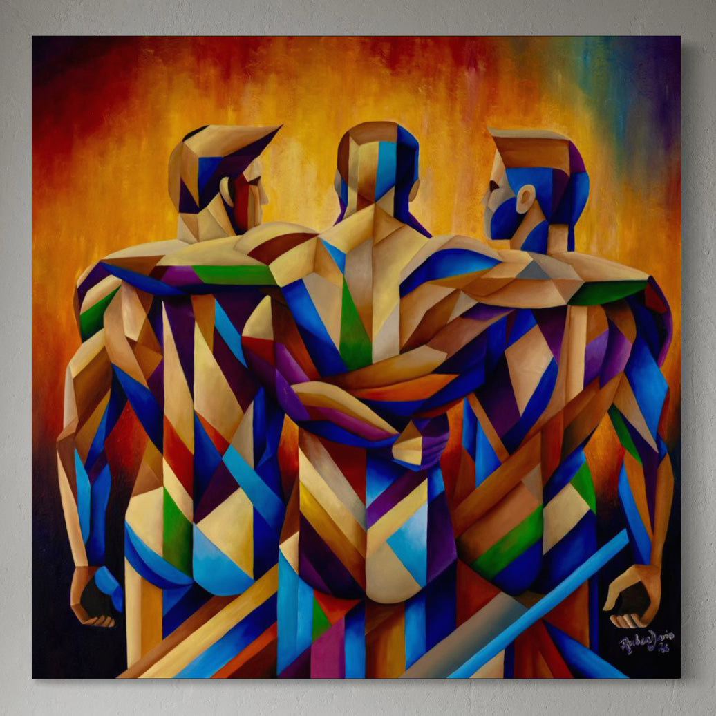 Together We Stand - 36 x 36" - oil on canvas