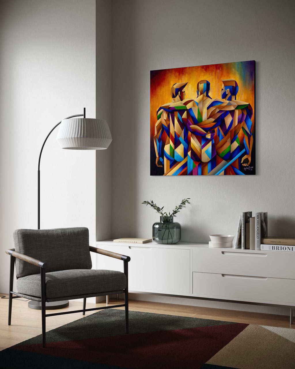 Together We Stand - 36 x 36" - oil on canvas