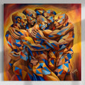 Geometry of Belonging - 48 x 48" - oil on canvas