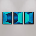 DAWN'S EMBRACE - Set of 3 framed pieces 12"x16" - oil on canvas