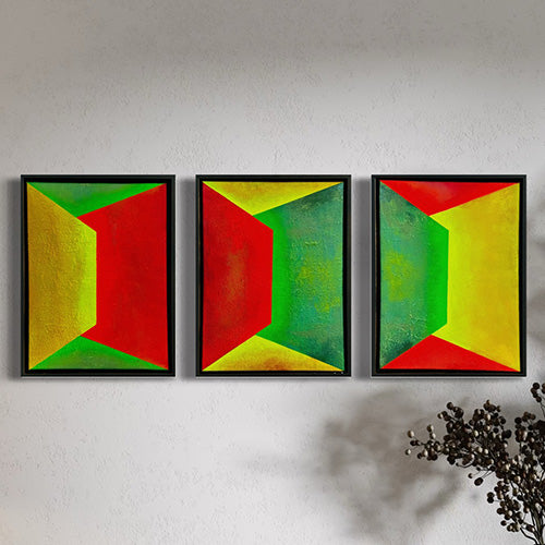 Light's Embrace | Set of 3 Original Paintings