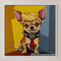 The Commander in Leash - 36 x 36" oil on canvas