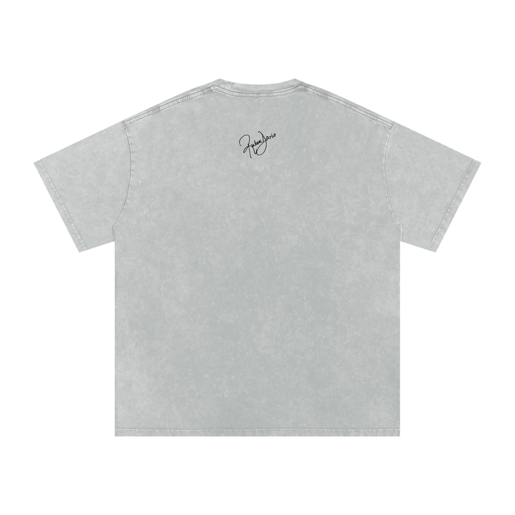 Snow Washed Oversized Cotton T-Shirt - The Commander