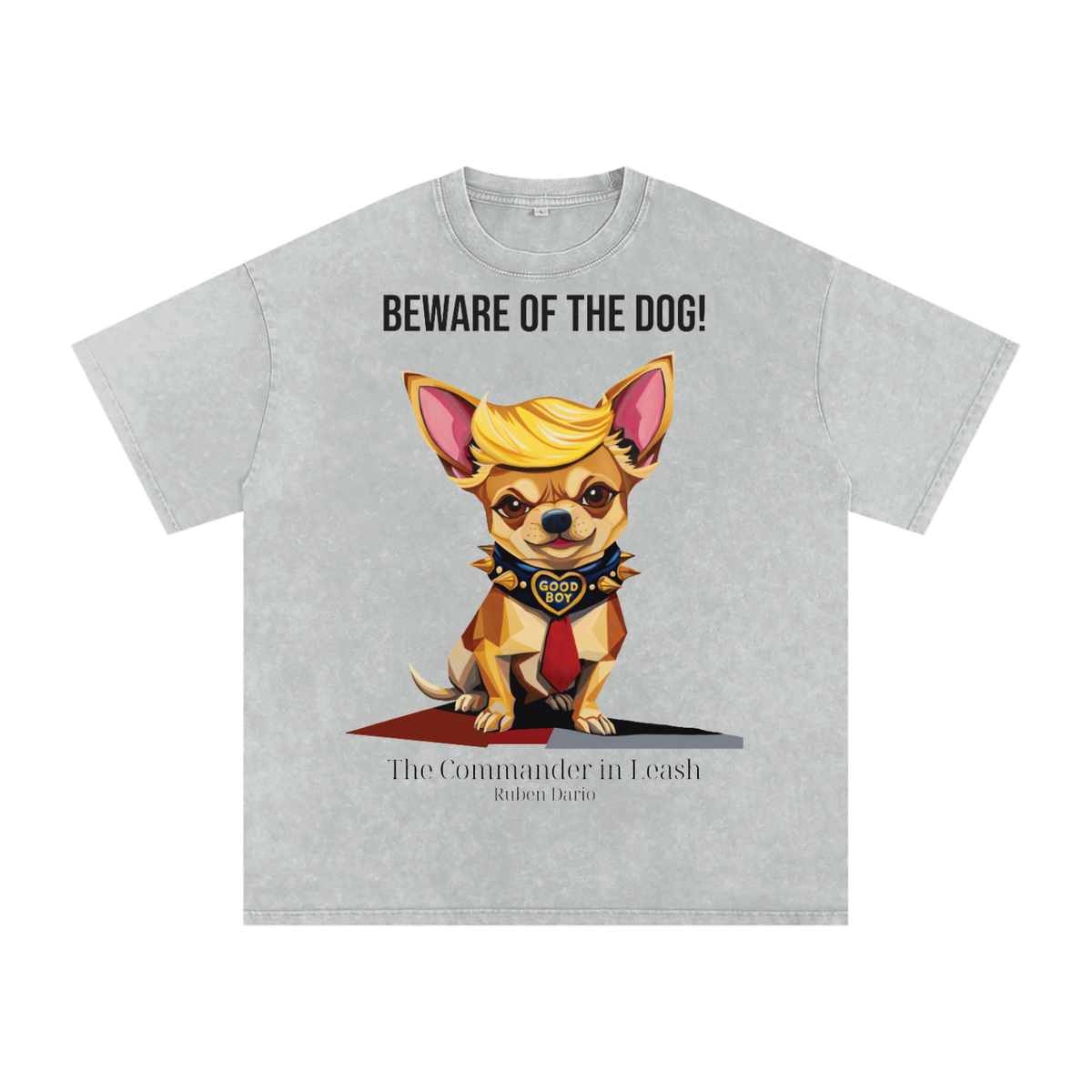 Snow Washed Oversized Cotton T-Shirt - The Commander