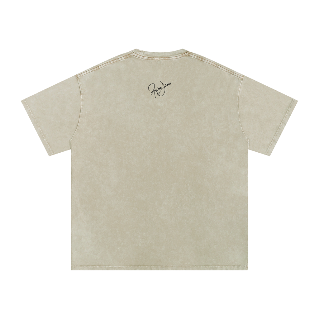 Snow Washed Oversized Cotton T-Shirt - The Commander
