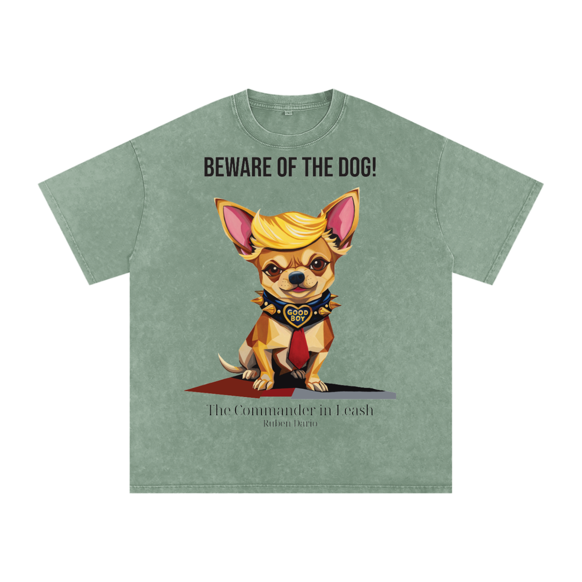Snow Washed Oversized Cotton T-Shirt - The Commander