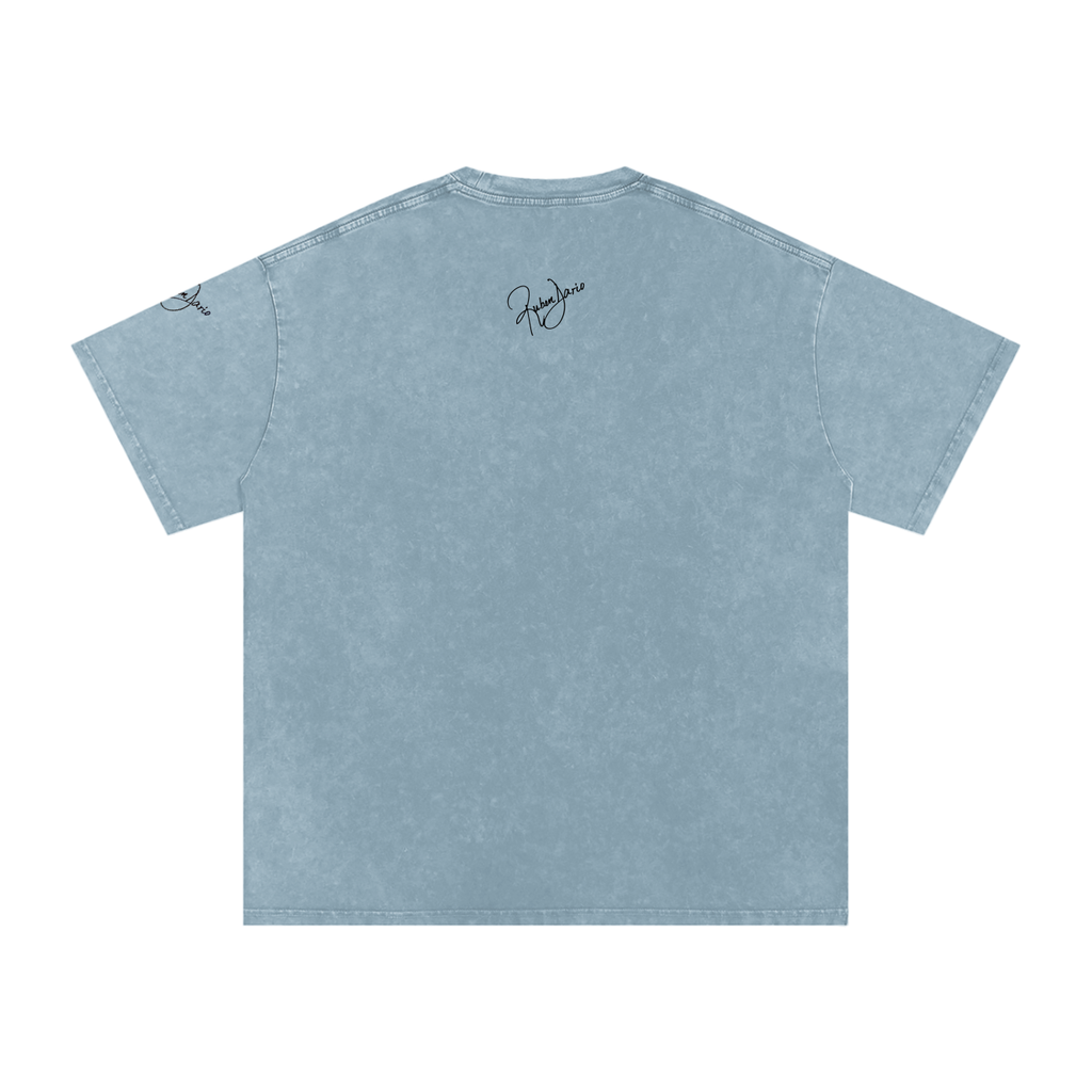 Snow Washed Oversized Cotton T-Shirt