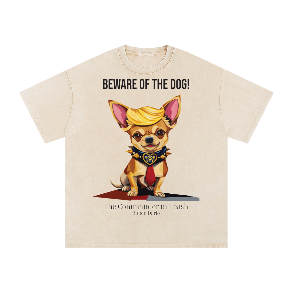 Snow Washed Oversized Cotton T-Shirt - The Commander